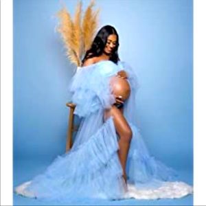 Maternity Tulle Robe/Gown for photoshoot.